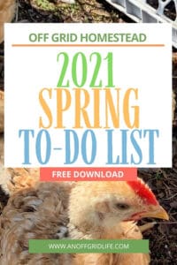 2021 Spring To-Do List free download text overlay on image of a Western Rustic chic outdoors