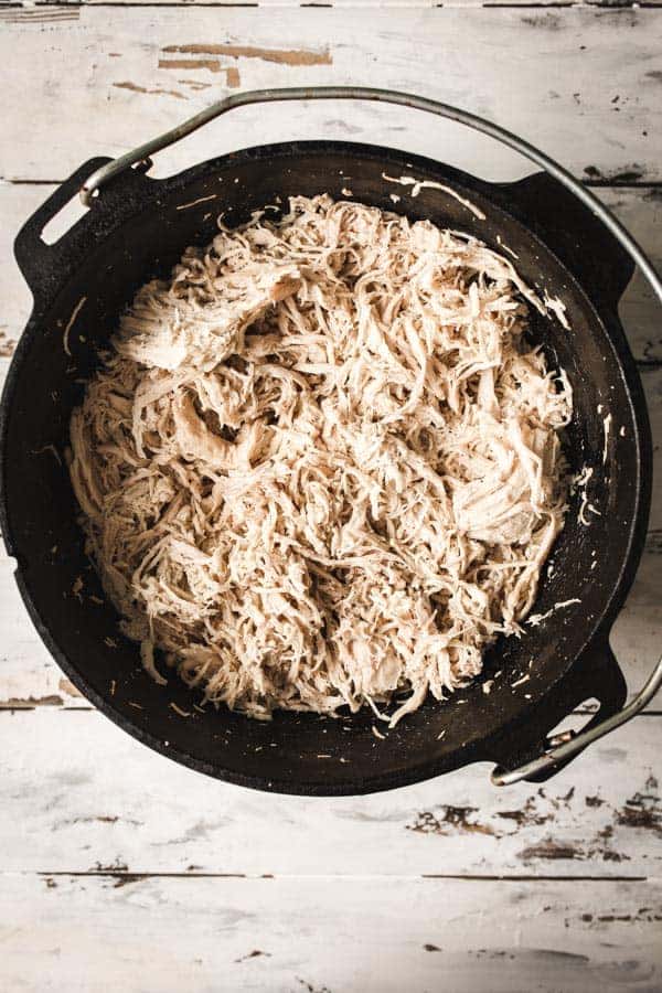 dutch oven shredded chicken